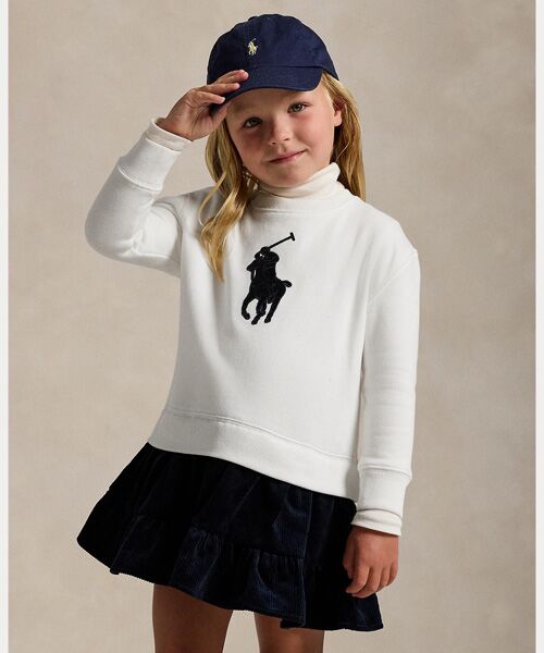 POLO RALPH LAUREN / ポロ ラルフ ローレン ドレス | (ガールズ 2才～6才)Big Pony コーデュロイスカート フリース ドレス | 詳細3