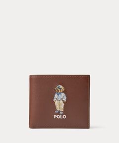 Polo ベア レザー ビルフォールド コイン ウォレット