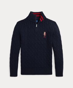 (ボーイズ 8才～20才)Polo ベア ケーブルニット コットン セーター