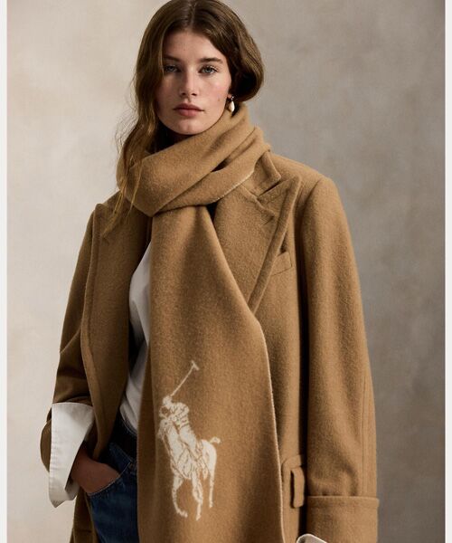POLO RALPH LAUREN / ポロ ラルフ ローレン マフラー・ショール・スヌード・ストール | Big Pony ウール マフラー | 詳細2