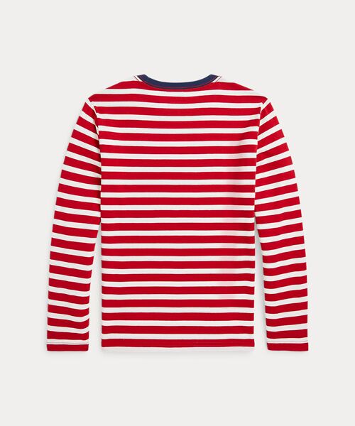 POLO RALPH LAUREN / ポロ ラルフ ローレン Tシャツ | (ボーイズ 8才～20才)ロゴ ストライプド コットン ロングスリーブ Tシャツ | 詳細1