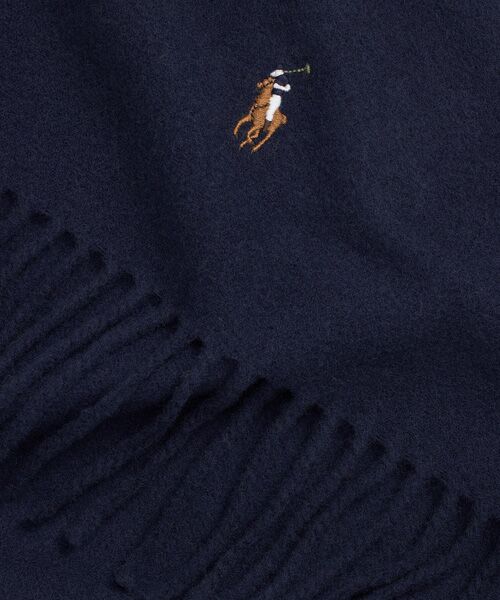 POLO RALPH LAUREN / ポロ ラルフ ローレン マフラー・ショール・スヌード・ストール | フリンジ バージン ウール マフラー | 詳細1