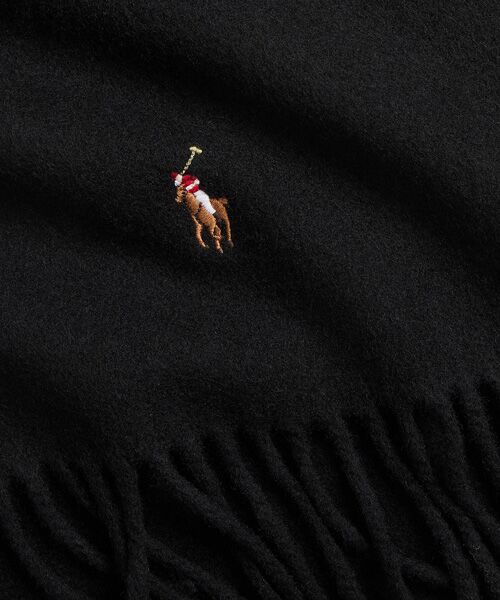 POLO RALPH LAUREN / ポロ ラルフ ローレン マフラー・ショール・スヌード・ストール | フリンジ バージン ウール マフラー | 詳細1