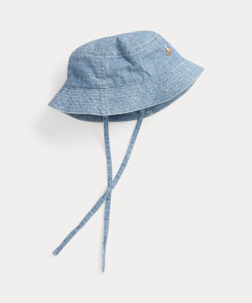 POLO RALPH LAUREN / ポロ ラルフ ローレン ハット | (ベビー)インディゴ コットン シャンブレー ハット（400ブルー）