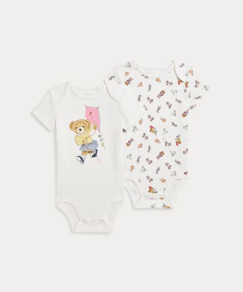 POLO RALPH LAUREN/ポロ ラルフ ローレン (ベビー)Polo ベア コットン ボディスーツ 2パック 100ホワイト 6M POLO RALPH LAUREN/ポロ ラルフ ローレン (ベビー)Polo ベア コットン ボディスーツ 2パック 100ホワイト 6M