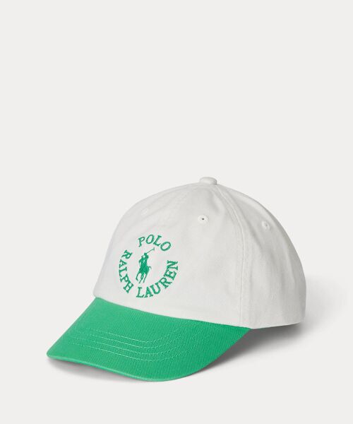 POLO RALPH LAUREN/ポロ ラルフ ローレン (ボーイズ 2才~7才)ロゴ コットン ツイル ボール キャップ 100ホワイト 5/7 POLO RALPH LAUREN/ポロ ラルフ ローレン (ボーイズ 2才~7才)ロゴ コットン ツイル ボール キャップ 100ホワイト 5/7