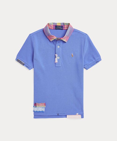 POLO RALPH LAUREN/ポロ ラルフ ローレン (ボーイズ 2才~7才)ディストレスト コットン メッシュ ポロシャツ 400ブルー 4 POLO RALPH LAUREN/ポロ ラルフ ローレン (ボーイズ 2才~7才)ディストレスト コットン メッシュ ポロシャツ 400ブルー 4