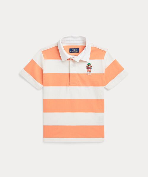 POLO RALPH LAUREN/ポロ ラルフ ローレン (ボーイズ 2才~7才)Polo ベア ショートスリーブ ラグビー シャツ 999マルチカラー 7 POLO RALPH LAUREN/ポロ ラルフ ローレン (ボーイズ 2才~7才)Polo ベア ショートスリーブ ラグビー シャツ 999マルチカラー 7