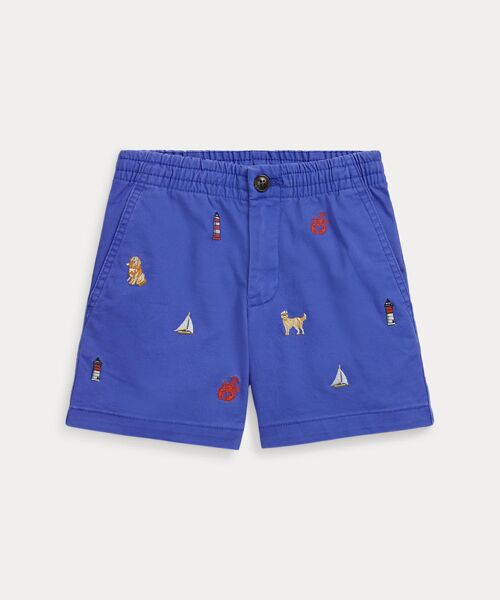 POLO RALPH LAUREN/ポロ ラルフ ローレン (ボーイズ 2才~7才)Polo プレップスター エンブロイダリー チノ ショートパンツ 400ブルー 3 POLO RALPH LAUREN/ポロ ラルフ ローレン (ボーイズ 2才~7才)Polo プレップスター エンブロイダリー チノ ショートパンツ 400ブルー 3