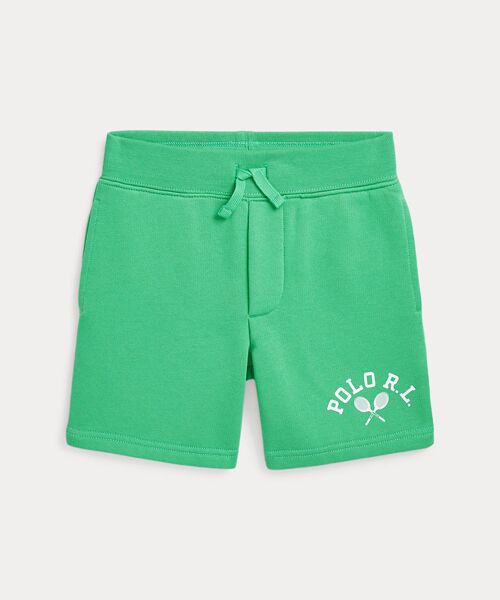 POLO RALPH LAUREN/ポロ ラルフ ローレン (ボーイズ 2才~7才)ロゴ フリース ショートパンツ 300グリーン 4 POLO RALPH LAUREN/ポロ ラルフ ローレン (ボーイズ 2才~7才)ロゴ フリース ショートパンツ 300グリーン 4