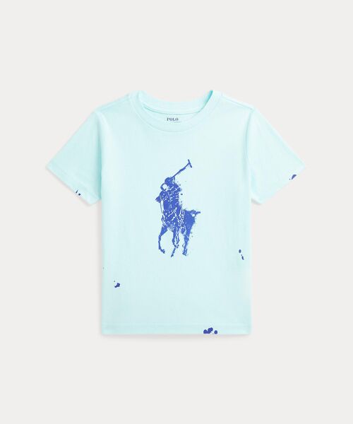 POLO RALPH LAUREN/ポロ ラルフ ローレン (ボーイズ 2才~7才)Big Pony ペイントスプラッタープリント コットン Tシャツ 400ブルー 7 POLO RALPH LAUREN/ポロ ラルフ ローレン (ボーイズ 2才~7才)Big Pony ペイントスプラッタープリント コットン Tシャツ 400ブルー 7