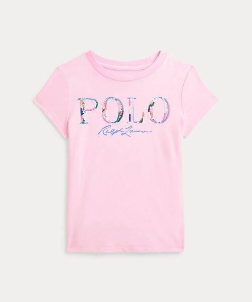 POLO RALPH LAUREN/ポロ ラルフ ローレン (ガールズ 2才~6才)ロゴ コットン ジャージー Tシャツ 650ピンク 6 POLO RALPH LAUREN/ポロ ラルフ ローレン (ガールズ 2才~6才)ロゴ コットン ジャージー Tシャツ 650ピンク 6