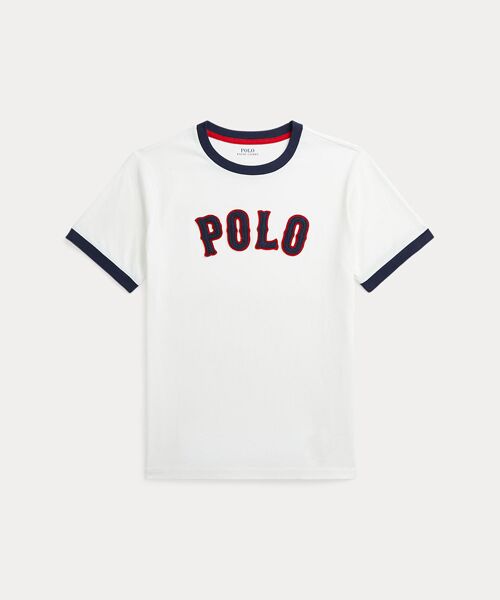 POLO RALPH LAUREN/ポロ ラルフ ローレン (ボーイズ 8才~20才)ベースボールロゴ コットン ジャージー Tシャツ 100ホワイト S POLO RALPH LAUREN/ポロ ラルフ ローレン (ボーイズ 8才~20才)ベースボールロゴ コットン ジャージー Tシャツ 100ホワイト S