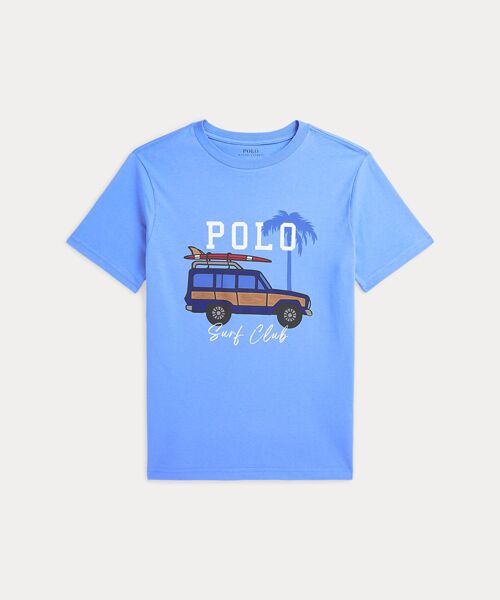 POLO RALPH LAUREN/ポロ ラルフ ローレン (ボーイズ 8才~20才)カープリント コットン ジャージー Tシャツ 430ブルー M POLO RALPH LAUREN/ポロ ラルフ ローレン (ボーイズ 8才~20才)カープリント コットン ジャージー Tシャツ 430ブルー M