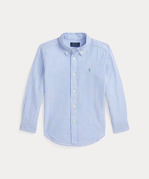 POLO RALPH LAUREN/ポロ ラルフ ローレン (ボーイズ 2才~7才)ストライプド コットン シアサッカー シャツ 999マルチカラー 3 POLO RALPH LAUREN/ポロ ラルフ ローレン (ボーイズ 2才~7才)ストライプド コットン シアサッカー シャツ 999マルチカラー 3