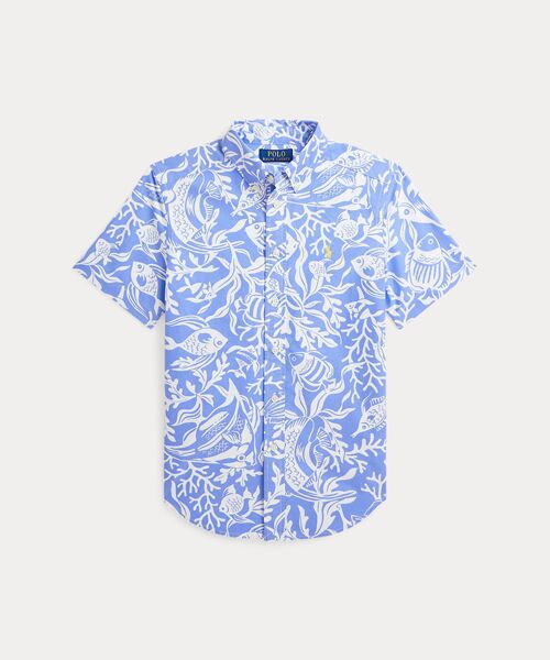 POLO RALPH LAUREN/ポロ ラルフ ローレン (ボーイズ 8才~20才)シープリント コットン ショートスリーブ シャツ 400ブルー M POLO RALPH LAUREN/ポロ ラルフ ローレン (ボーイズ 8才~20才)シープリント コットン ショートスリーブ シャツ 400ブルー M