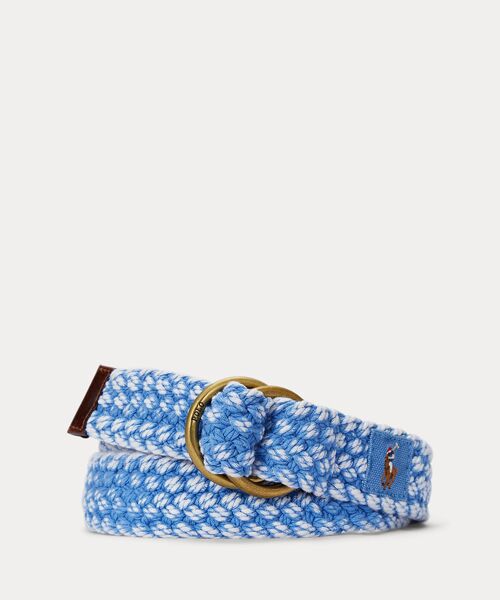 POLO RALPH LAUREN/ポロ ラルフ ローレン ブレーデッド コットン ベルト 400ブルー S POLO RALPH LAUREN/ポロ ラルフ ローレン ブレーデッド コットン ベルト 400ブルー S