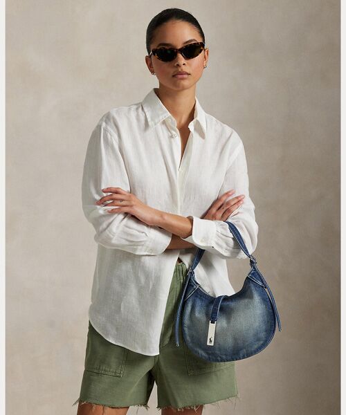 POLO RALPH LAUREN / ポロ ラルフ ローレン ショルダーバッグ | Polo ID デニム スモール ショルダー バッグ | 詳細5