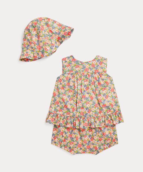 POLO RALPH LAUREN/ポロ ラルフ ローレン (ベビー)フローラル コットン バティスト 3ピース セット 999マルチカラー 24M POLO RALPH LAUREN/ポロ ラルフ ローレン (ベビー)フローラル コットン バティスト 3ピース セット 999マルチカラー 24M