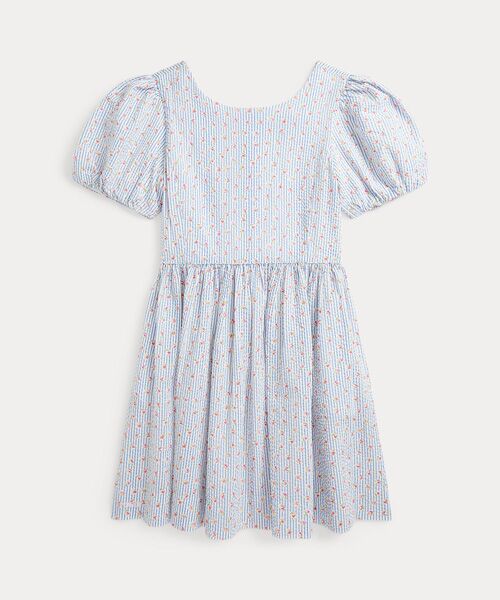 POLO RALPH LAUREN/ポロ ラルフ ローレン (ガールズ 7才~16才)フローラル コットン シアサッカー ドレス 999マルチカラー 10 POLO RALPH LAUREN/ポロ ラルフ ローレン (ガールズ 7才~16才)フローラル コットン シアサッカー ドレス 999マルチカラー 10