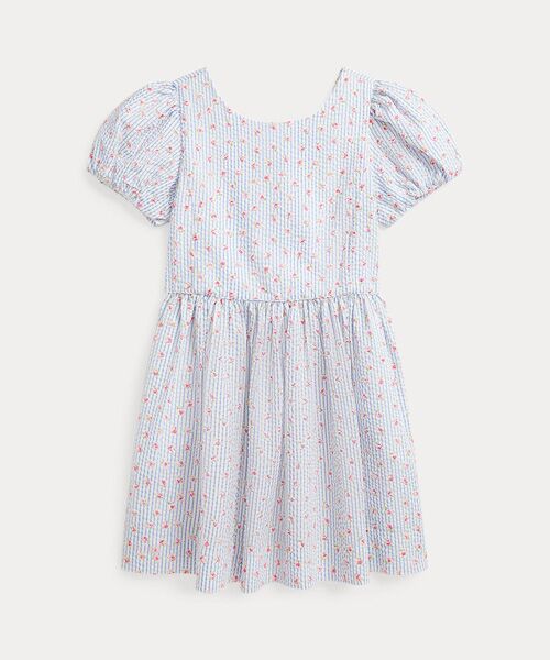 POLO RALPH LAUREN/ポロ ラルフ ローレン (ガールズ 2才~6才)フローラル コットン シアサッカー ドレス 999マルチカラー 6 POLO RALPH LAUREN/ポロ ラルフ ローレン (ガールズ 2才~6才)フローラル コットン シアサッカー ドレス 999マルチカラー 6