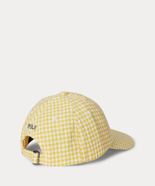 POLO RALPH LAUREN / ポロ ラルフ ローレン キャップ | (ボーイズ 2才～7才)ギンガム コットン シアサッカー ボール キャップ | 詳細1