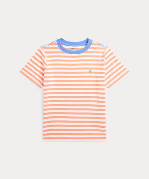 POLO RALPH LAUREN/ポロ ラルフ ローレン (ボーイズ 2才~7才)ストライプド コットン ジャージー Tシャツ 800オレンジ 7 POLO RALPH LAUREN/ポロ ラルフ ローレン (ボーイズ 2才~7才)ストライプド コットン ジャージー Tシャツ 800オレンジ 7