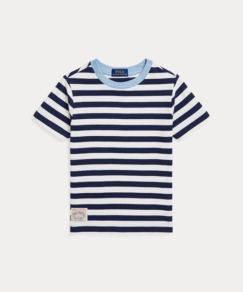 POLO RALPH LAUREN/ポロ ラルフ ローレン (ボーイズ 2才~7才)ストライプド コットン ジャージー リンガー Tシャツ 999マルチカラー 7 POLO RALPH LAUREN/ポロ ラルフ ローレン (ボーイズ 2才~7才)ストライプド コットン ジャージー リンガー Tシャツ 999マルチカラー 7