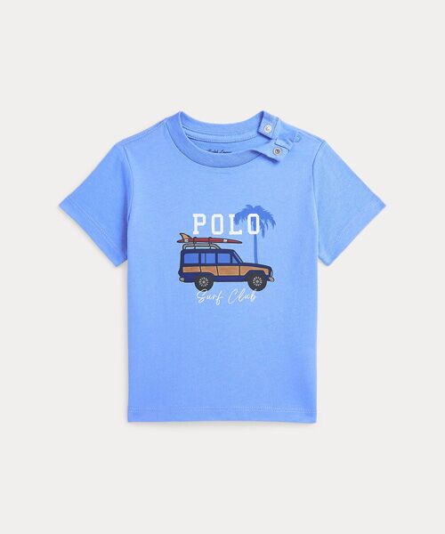 POLO RALPH LAUREN/ポロ ラルフ ローレン (ベビー)カープリント コットン ジャージー Tシャツ 430ブルー 24M POLO RALPH LAUREN/ポロ ラルフ ローレン (ベビー)カープリント コットン ジャージー Tシャツ 430ブルー 24M