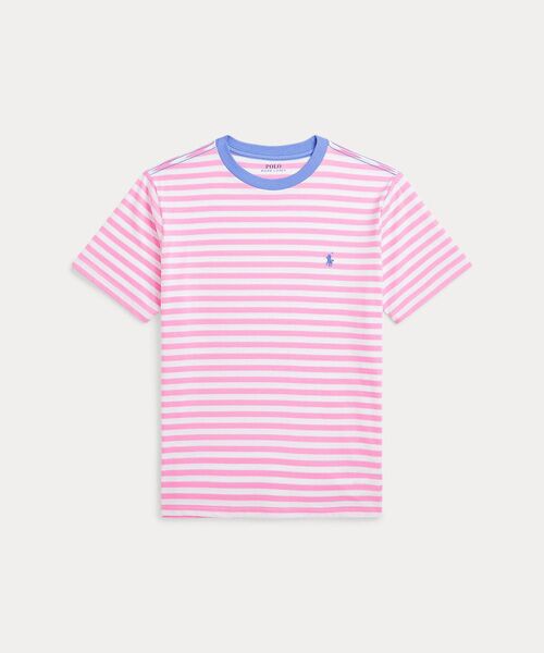 POLO RALPH LAUREN/ポロ ラルフ ローレン (ボーイズ 8才~20才)ストライプド コットン ジャージー Tシャツ 670ピンク M POLO RALPH LAUREN/ポロ ラルフ ローレン (ボーイズ 8才~20才)ストライプド コットン ジャージー Tシャツ 670ピンク M