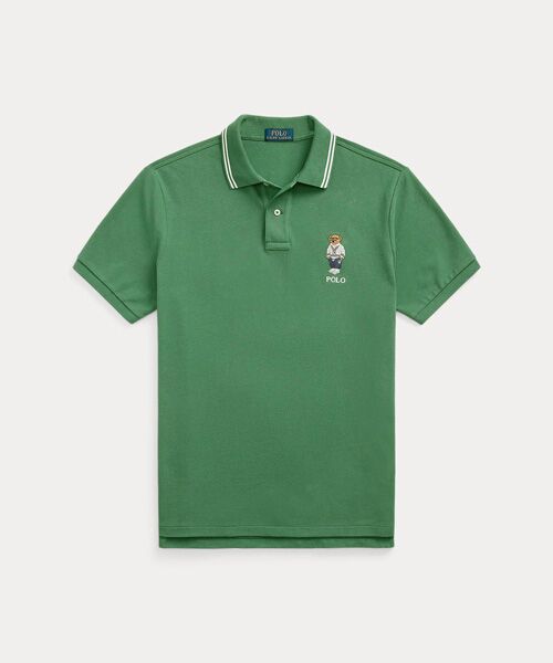 カスタム スリム Polo ベア メッシュ ポロシャツ （ポロシャツ