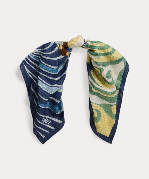 POLO RALPH LAUREN / ポロ ラルフ ローレン バンダナ・スカーフ | Polo ベア コットン スクエア スカーフ | 詳細1