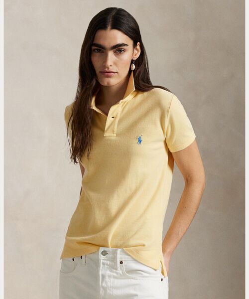 POLO RALPH LAUREN/ポロ ラルフ ローレン クラシック フィット ピケ ポロシャツ 700イエロー M POLO RALPH LAUREN/ポロ ラルフ ローレン クラシック フィット ピケ ポロシャツ 700イエロー M