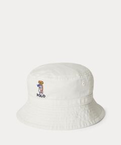ボーイズ 2才～7才)Polo ベア コットン ツイル バケット ハット