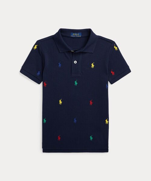 POLO RALPH LAUREN/ポロ ラルフ ローレン (ボーイズ 2才〜7才)Polo ポニー コットン メッシュ ポロシャツ 410ネイビー 6