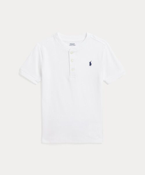 POLO RALPH LAUREN/ポロ ラルフ ローレン (ボーイズ 2才~7才)コットン ジャージー ショートスリーブ ヘンリー シャツ 100ホワイト 7 POLO RALPH LAUREN/ポロ ラルフ ローレン (ボーイズ 2才~7才)コットン ジャージー ショートスリーブ ヘンリー シャツ 100ホワイト 7