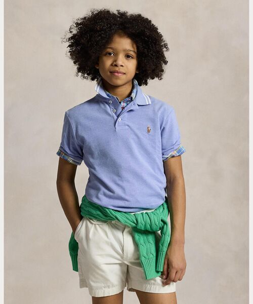 POLO RALPH LAUREN/ポロ ラルフ ローレン (ボーイズ 8才~20才)オックスフォード メッシュ ポロシャツ 400ブルー L POLO RALPH LAUREN/ポロ ラルフ ローレン (ボーイズ 8才~20才)オックスフォード メッシュ ポロシャツ 400ブルー L