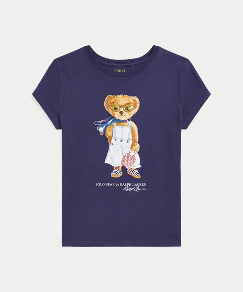【2821】Polo ベア コットン ジャージー Tシャツ XS カーキ 半袖 Polo ベア コットン ジャージー Tシャツ （Tシャツ）｜POLO