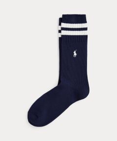 POLO RALPH LAUREN / ポロ ラルフ ローレン ソックス | ストライプドカフ コットンブレンド クルー ソックス