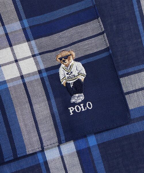 POLO RALPH LAUREN / ポロ ラルフ ローレン ハンカチ | Polo ベア チェック コットン ハンカチーフ | 詳細2