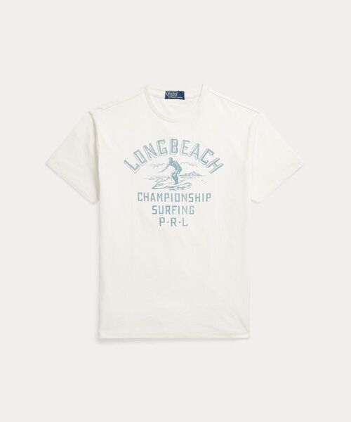 新品未使用パリのカフェ風景画グラフィックジャージーTシャツローレンラルフローレン セール】 クラシック フィット ジャージー グラフィック Tシャツ