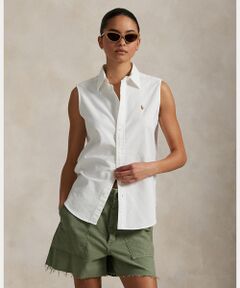 コットン オックスフォード スリーブレス シャツ