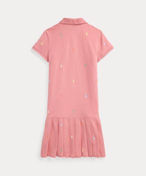 POLO RALPH LAUREN / ポロ ラルフ ローレン ミニ丈・ひざ丈ワンピース | (ガールズ 7才～16才)Polo ポニー ストレッチ メッシュ ポロ ドレス | 詳細1