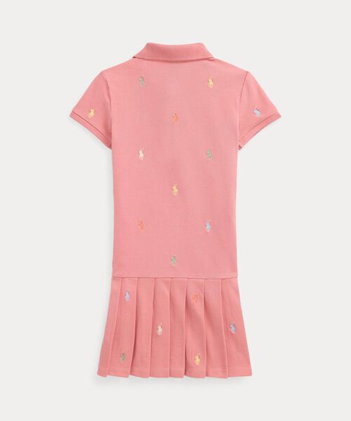 POLO RALPH LAUREN / ポロ ラルフ ローレン ミニ丈・ひざ丈ワンピース | (ガールズ 2才～6才)Polo ポニー ストレッチ メッシュ ポロ ドレス | 詳細1
