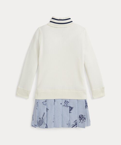 POLO RALPH LAUREN / ポロ ラルフ ローレン ミニ丈・ひざ丈ワンピース | (ガールズ 2才～6才)プリントスカート テリー クォータージップ ドレス | 詳細1