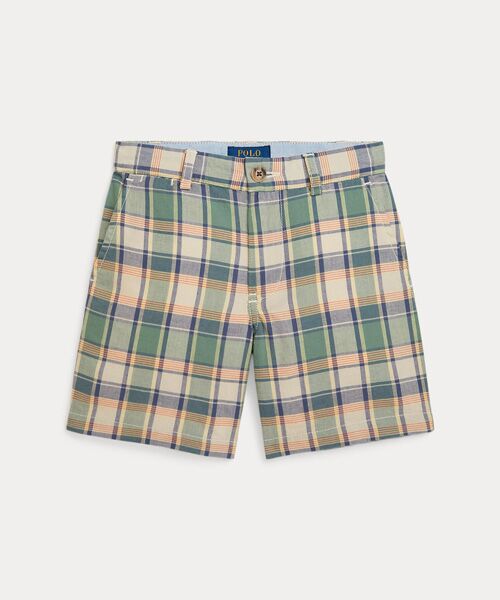 POLO RALPH LAUREN/ポロ ラルフ ローレン (ボーイズ 2才~7才)Bedford コットン マドラス ショートパンツ 999マルチカラー 4 POLO RALPH LAUREN/ポロ ラルフ ローレン (ボーイズ 2才~7才)Bedford コットン マドラス ショートパンツ 999マルチカラー 4