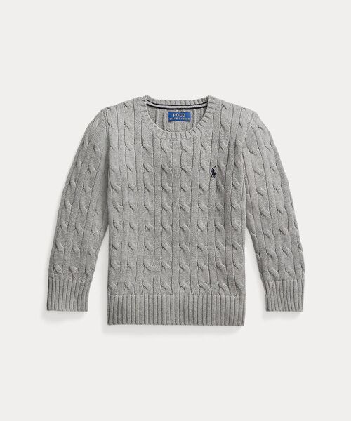POLO RALPH LAUREN / ポロ ラルフ ローレン ニット・セーター | (ボーイズ 2才~7才)ケーブルニット コットン セーター | 詳細1