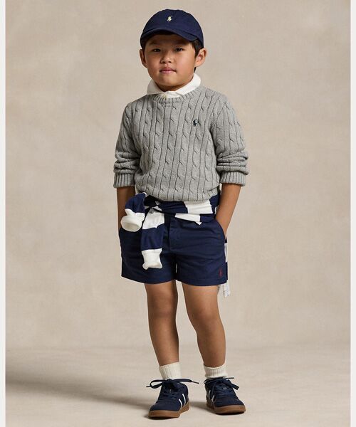 POLO RALPH LAUREN / ポロ ラルフ ローレン ニット・セーター | (ボーイズ 2才~7才)ケーブルニット コットン セーター | 詳細3
