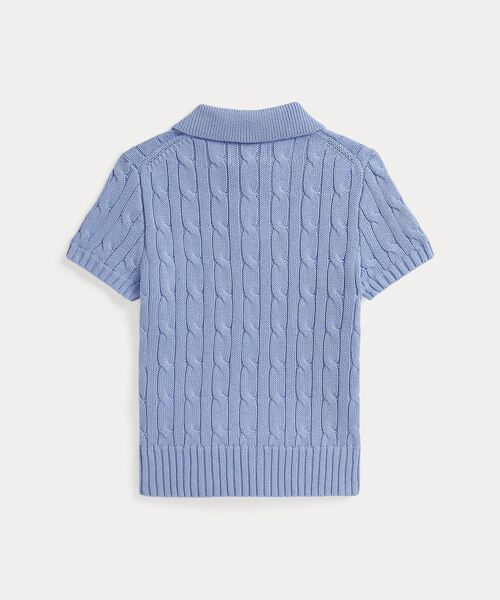 POLO RALPH LAUREN / ポロ ラルフ ローレン ニット・セーター | (ボーイズ 2才~7才)ケーブルニット コットン ポロカラー セーター | 詳細1