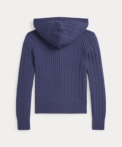 POLO RALPH LAUREN / ポロ ラルフ ローレン パーカー | (ガールズ 7才~16才)ミニケーブル コットン フルジップ フーディ | 詳細1